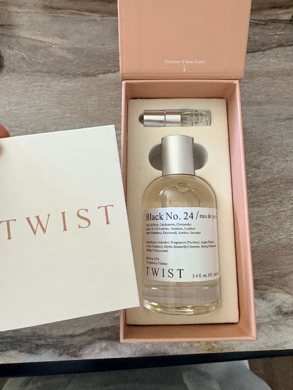 Black No. 24 Eu de Parfume by Twist New in Box x2